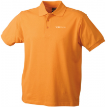 Polohemd Herren "orange" 