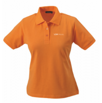 Polohemd Damen "orange" 
