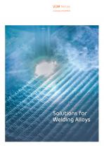 Broschüre Solutions for Welding Alloys 
