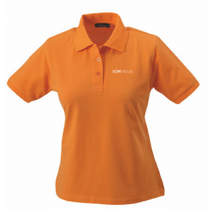 Polohemd Damen "orange" 