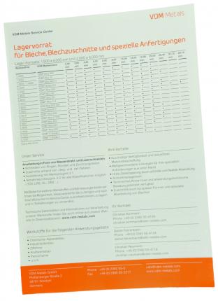 Lagerliste Service Center 