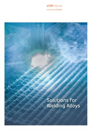 Broschüre Solutions for Welding Alloys 