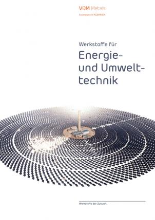 Broschüre "Werkstoffe für Energie- und Umweltechnik" 