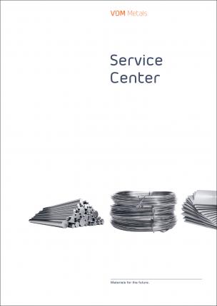 Broschüre "Service Center" 