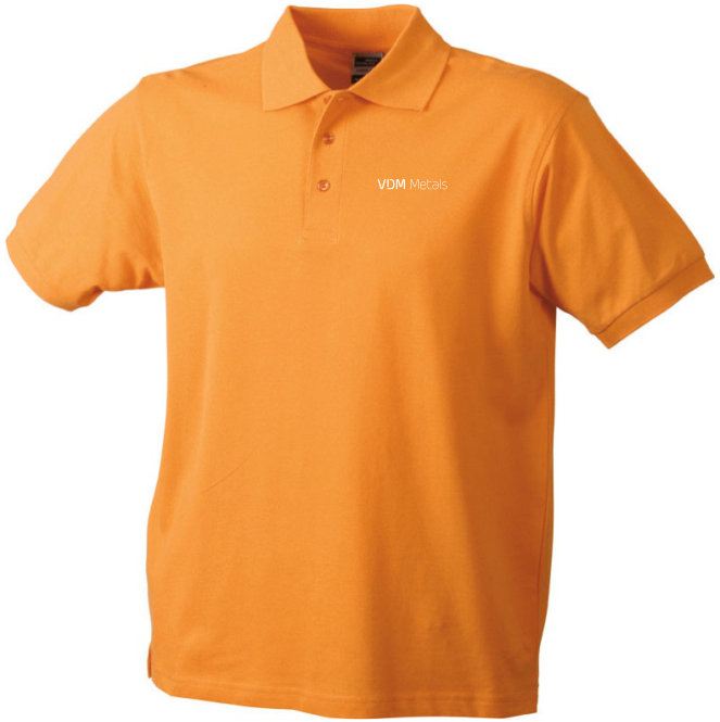 Polohemd Herren "orange" 