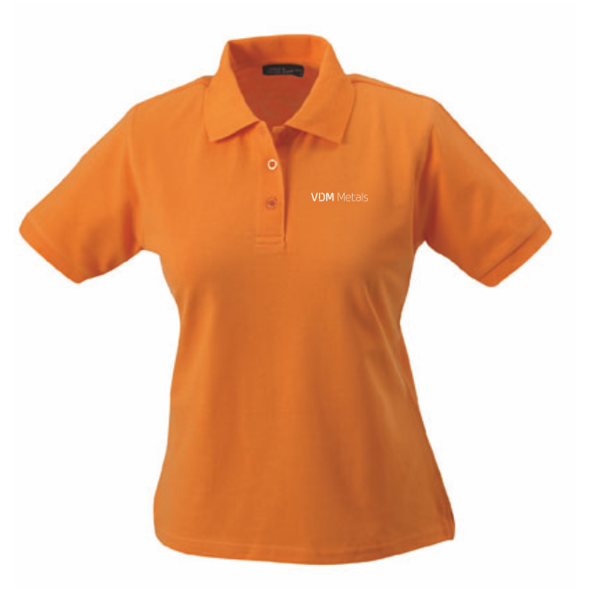 Polohemd Damen "orange" 