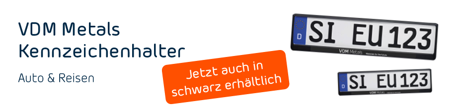 Kennzeichenhalter schwarz